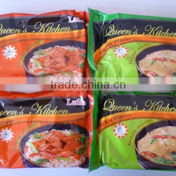 chicken flavour instant noodles in fried