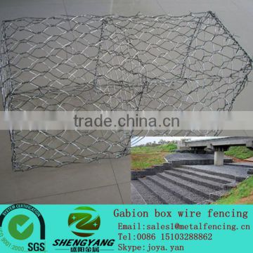 Protective field stop flood rock cages fully automatic machine twist stone gabion baskets 1x1x1m gabion box wire fencing