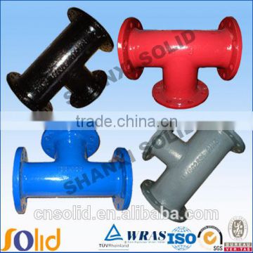 ductile iron pipe fittings-all flanged tee