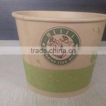 Natural Color Print Logo Disposable Paper Bowl photo-3
