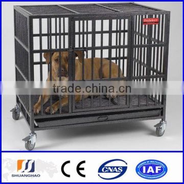 Lowest price Hot-dipped iron fence dog kennel (manufactory)