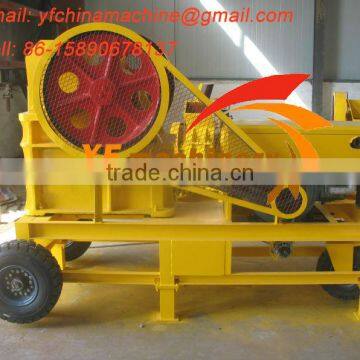 China easy movable mobile stone crusher for sale