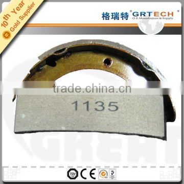 Non-asbestos lining semi metallic brake shoes K1135