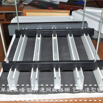 Деревянно-структурный алюминиевый трубка, имитационно-деревянный металлический алюминиевый труба вместо деревянной отделки photo-4