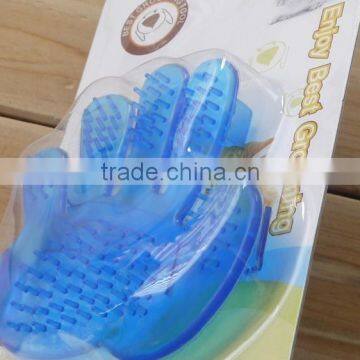 PVC Material Five Finger Soft Brush Comb for Pet Bathing photo-3