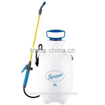 plastic shoulder pressure sprayer 4L for home and garden made in taizhou
