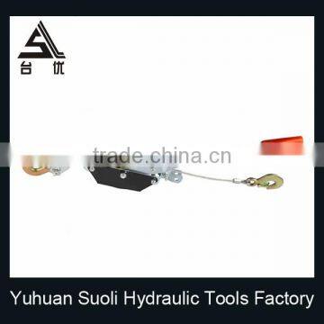 1T Mini Hand Cable Puller With Double Gear Double Hook photo-2