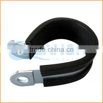 China Manufacture Best Quality Iron Zinc Coated Rubber Hose Clamp photo-2