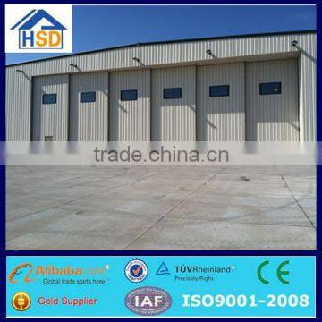 prefabricated metal iron structrue modular cheap aircraft hangar