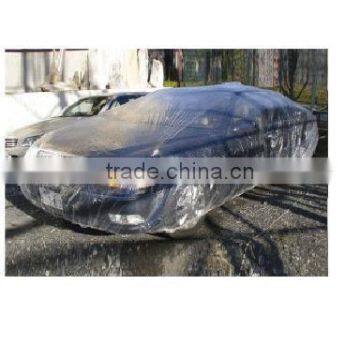Customized Transparent Car Cover -----HDPE Plastic Car Cover photo-2