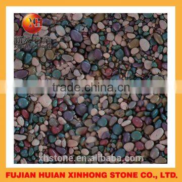 Green and red bulk wholesale tumbled pebble stone