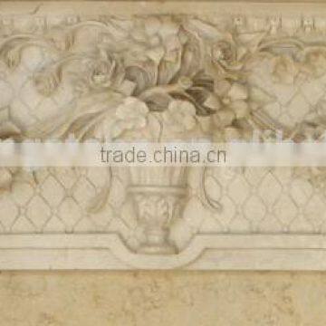 French Style Marble Fireplace Mantel With Lady Statue photo-2