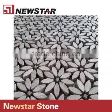 Newstar Wholesale Natural Stone White Marble Flooring Mosaic photo-4