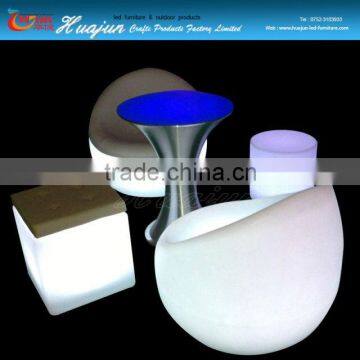 illuminated led cube chair/lighted cube chair/color changing chair