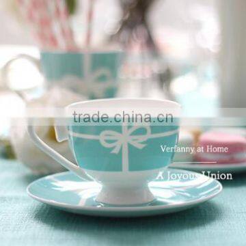 Haonai new style high quality coffee capsule cup and saucer sets