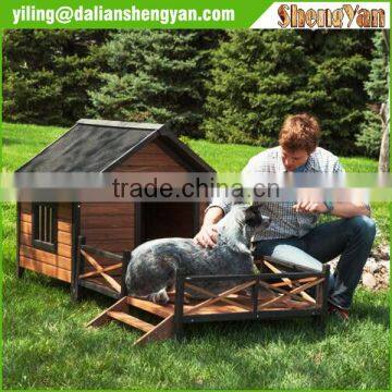Large Dog Cage , Dog House With Porch. photo-6