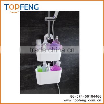 Plastic Bathroom Shower Caddy With Hook/ Plastic Bathing Storage Box With Hook/Hanging Bathroom Shower Caddy