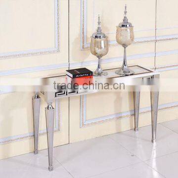 Long Size Frech Style Marble Console Table With Stainless Steel photo-2