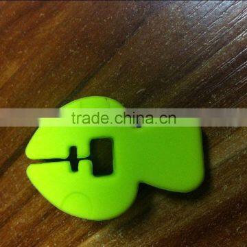 Green Silicone Heat Resistant Spoon Spatula Convenient Pot Clip photo-4