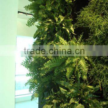 Home and outdoor decoration synthetic cheap artificial vertical green grass wall E08 04R15