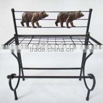 RH-4726 Bear Shape Metal Bathroom Tissue Rack Towel Holder photo-5