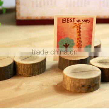 Wooden Stake Round Photo Clip photo-3
