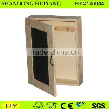 customized unfinished wooden wall hanging key box