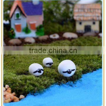 Custom Cheap Decorative Cute Miniature Animal Sheep Statue for Microlandschaft Decoration photo-2