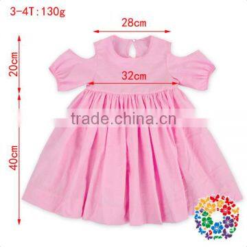 2017 Summer Casual Latest Bell Sleeve Beach Dress Light Pink Beach Party Dresses Girls photo-2