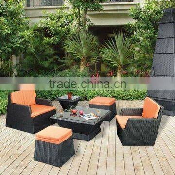 6pcs wicker garden sofa