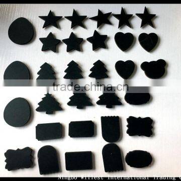 Assorted Shape Mini Blackboards Set With Stiker photo-2