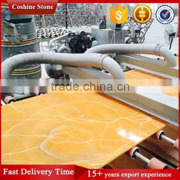 Semi-Transparent Yellow Marble Onyx Stone photo-3