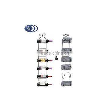 Wall Mount Wine Rack Holder Storage Holds 9 Bottles photo-4