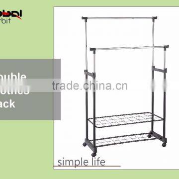 Outdoor Furniture Towel Holder Folding Metal Laundry Towel Hanger Stand photo-5