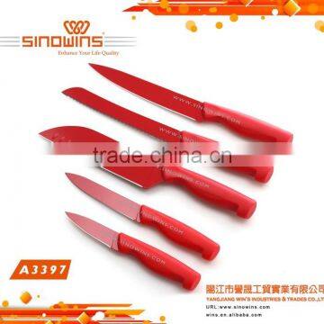 A3389 New Design Stainless Steel Kitchen Knife Set With Non-stick Coated photo-3