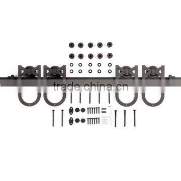 American Style Ebay Amazon Sliding Wooden Door Steel Flat Track and Roller Wheels photo-2