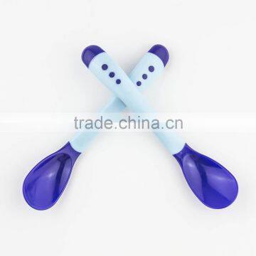 2017 New Products Baby Goods Temperature Sensitive Plastic Baby Feeding Spoon Fork, Baby Gift photo-3