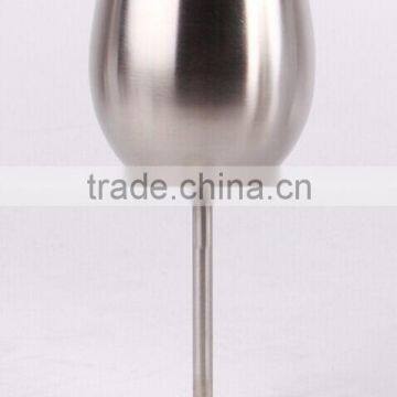 8oz Stainless Steel Wine Cup Metal Silver Goblet for America photo-3