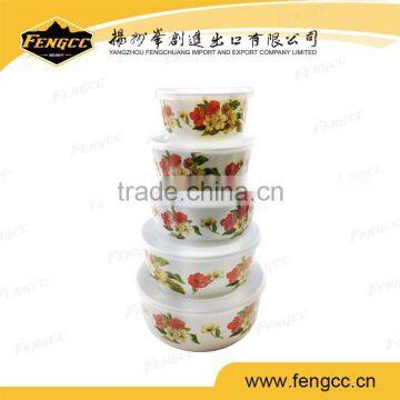 Round Melamine Bowl Set , Plastic Bowl With Lid