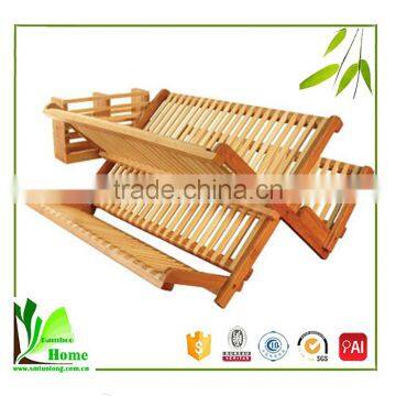 China Wholesale Custom Bamboo Adjustable Dish Rack photo-6