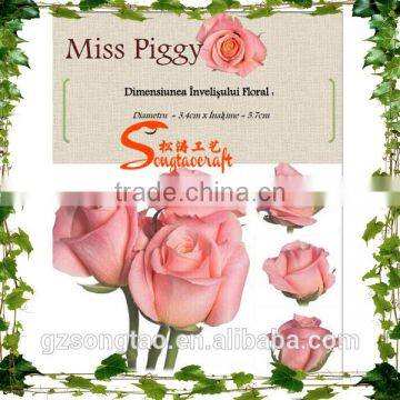 Chinese Wonderful and Beautiful Rose , Similation 90%with Hand Touch Artificial Chinese Rose for Sale photo-3
