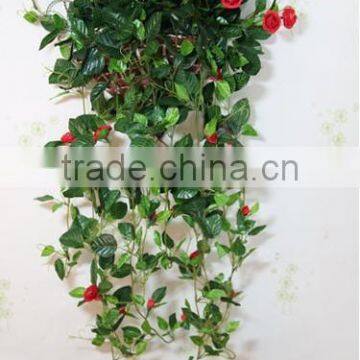 Decorative red rose flower garland for wholesale