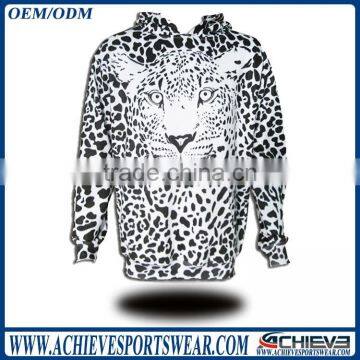 2016 Wholesale Custom Mens Grey Pullover Biker Hoodies