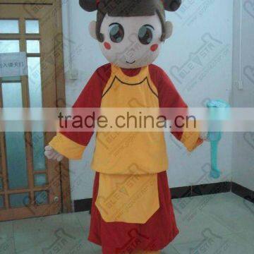 EVA head kung fu girl mascot costumes