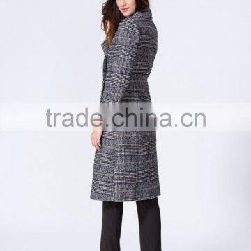 High Quality Low MOQ Fabulous Newest Fashion Design Grey Color Midi Length Women Coats Winter 2015 photo-6