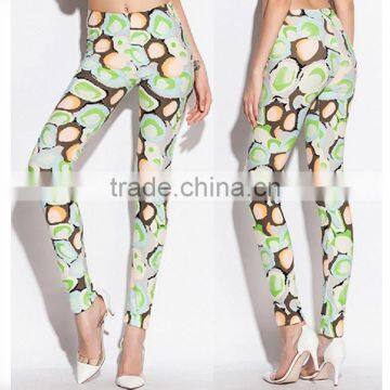 2015 OEM Factory New Arrival Top Fashion Knit Stretchy Printing Fashion Leggings for Women photo-3