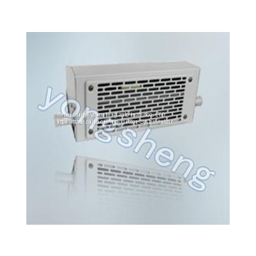 The utility model provides a wall hanging floor type bus radiator
