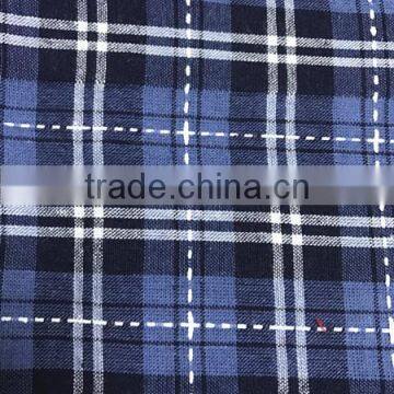 Women casual check shirt design fabric