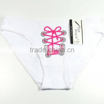 Yun Meng Ni Underwear Cute Bow Printing Briefs Sexy Ladies Panties photo-4
