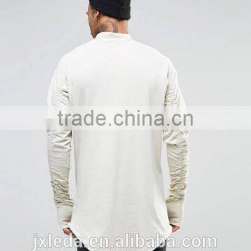 Top Sale Soft Plain Casual Long Sleeve Turtle Neck Men T-shirt Supplier in China photo-2